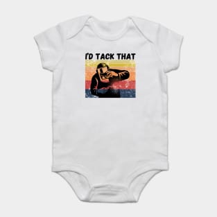 I’d tack that, Retro Vintage Welder Gift Baby Bodysuit